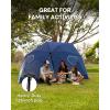 imageSportBrella Premiere XL UPF 50 Umbrella Shelter for Sun and Rain ProtectionBright Blue