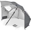 imageSportBrella Premiere XL UPF 50 Umbrella Shelter for Sun and Rain ProtectionBright Gray