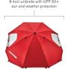 imageSportBrella Premiere XL UPF 50 Umbrella Shelter for Sun and Rain ProtectionBright Red