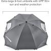 imageSportBrella Premiere XL UPF 50 Umbrella Shelter for Sun and Rain ProtectionGray