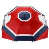imageSportBrella Premiere XL UPF 50 Umbrella Shelter for Sun and Rain ProtectionRed  White  Blue Stripe