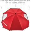 imageSportBrella Premiere XL UPF 50 Umbrella Shelter for Sun and Rain ProtectionRed