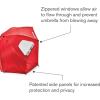 imageSportBrella Premiere XL UPF 50 Umbrella Shelter for Sun and Rain ProtectionRed