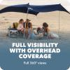 imageSportBrella SolBreeze Shelter UPF 50 Sun and Rain Canopy for Camping Beach and Sports Events7X7Blue