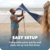 imageSportBrella SolBreeze Shelter UPF 50 Sun and Rain Canopy for Camping Beach and Sports Events7X7Blue