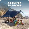 imageSportBrella SolBreeze Shelter UPF 50 Sun and Rain Canopy for Camping Beach and Sports Events7X7Blue
