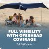 imageSportBrella SolBreeze Shelter UPF 50 Sun and Rain Canopy for Camping Beach and Sports Events7X7Blue