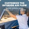 imageSportBrella Suncave UPF 50 Sun and Rain Canopy for Camping Beach and Sports EventsBlue