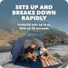 imageSportBrella Suncave UPF 50 Sun and Rain Canopy for Camping Beach and Sports EventsBlue