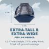 imageSportBrella Suncave UPF 50 Sun and Rain Canopy for Camping Beach and Sports EventsBlue