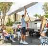 imageSportBrella Umbrella with Holder and Stand that Fits into Trailer Hitch for Tailgates Grey