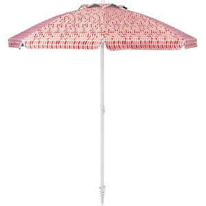 imageSportBrella Core Vented SPF 50 Upright Beach Umbrella 6FootTile Wave Orange