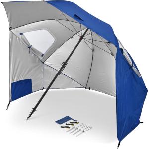 imageSportBrella Premiere XL UPF 50 Umbrella Shelter for Sun and Rain ProtectionBright Blue