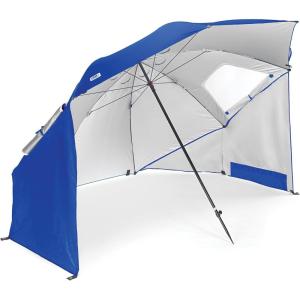 imageSportBrella Vented SPF 50 Sun and Rain Canopy Umbrella for Beach and Sports Events 8FootBlue
