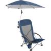imageSportBrella Beach Chair with UPF 50 Adjustable Umbrella Midnight BlueBlue