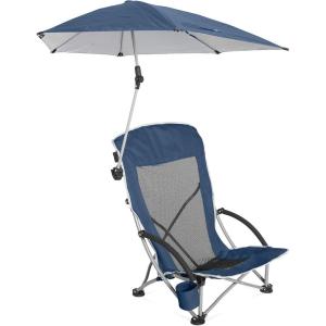 imageSportBrella Beach Chair with UPF 50 Adjustable Umbrella Midnight BlueBlue