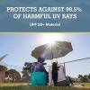 imageSportBrella Fieldedge Gray UPF 50 Sun Protection Umbrella 6Foot BiFold Canopy with Patented Side Panels Premium Auger Bit and Carry Bag for Outdoor Shade on Beach Grass or Sidelines